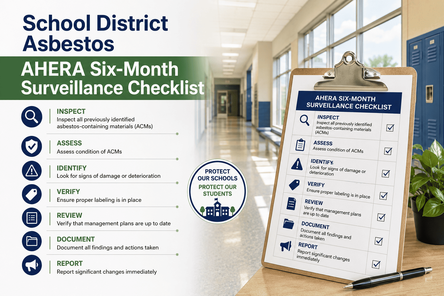 school-district-asbestos-ahera-six-month-surveillance-checklist