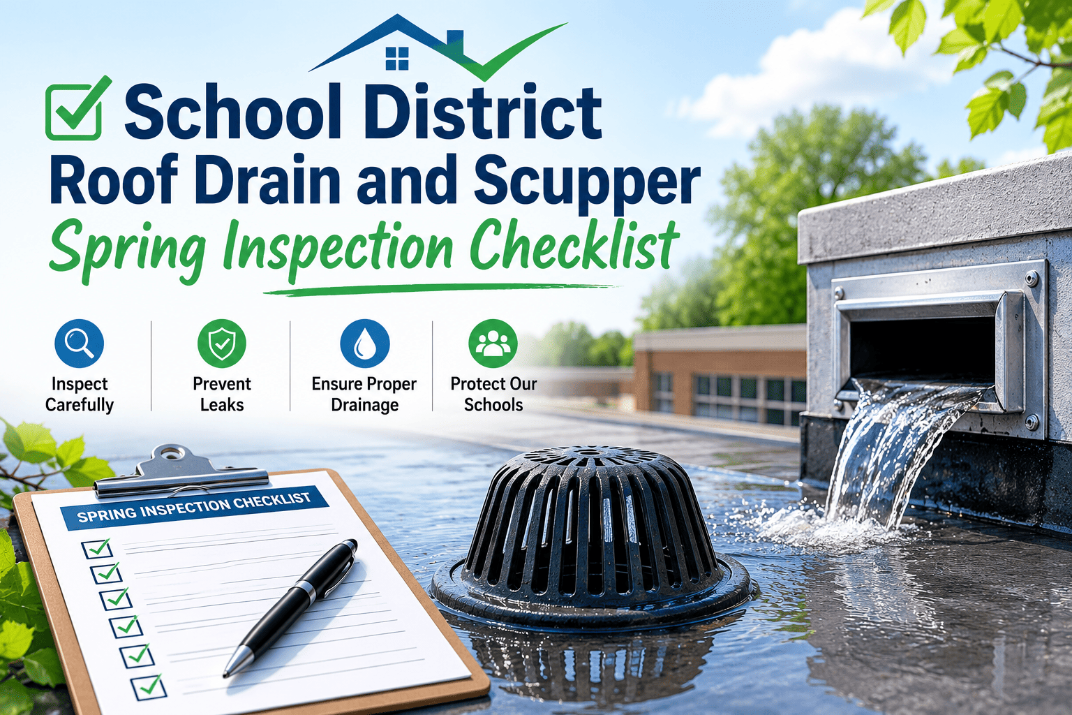 school-district-roof-drain-scupper-spring-inspection-checklist