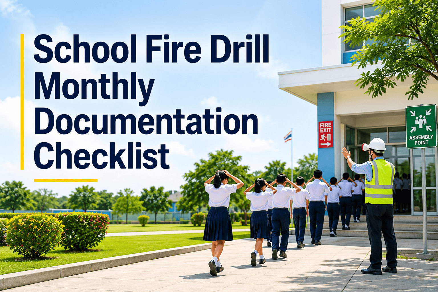 school-fire-drill-monthly-documentation-checklist