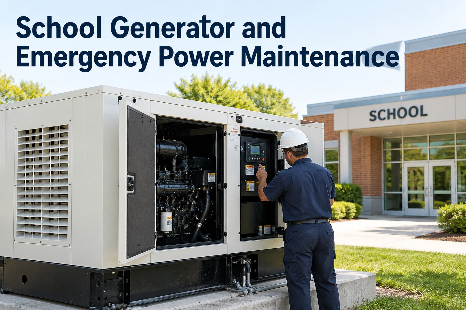 school-generator-emergency-power-maintenance