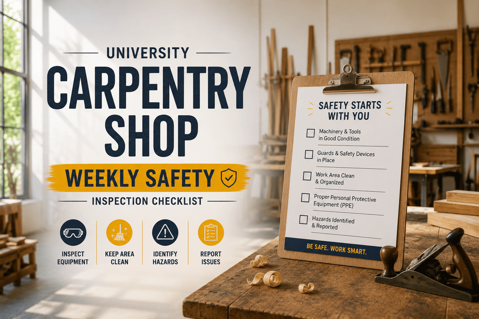 university-carpentry-shop-weekly-safety-inspection-checklist