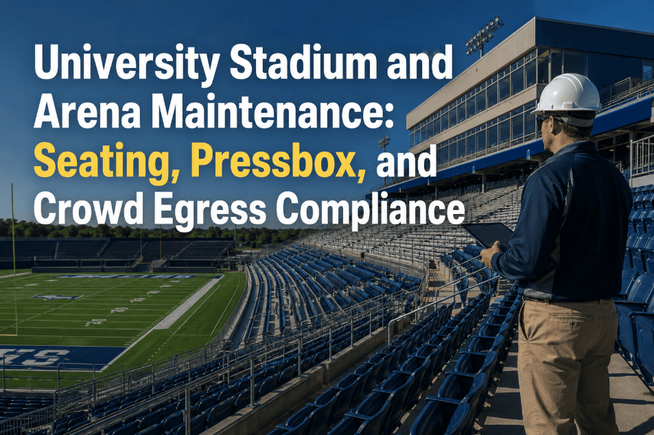 university-stadium-arena-maintenance-seating-pressbox-crowd-egress