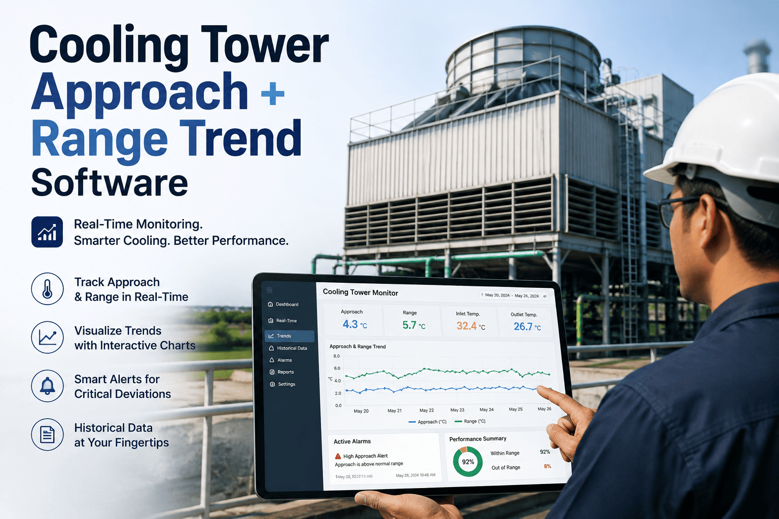 cooling-tower-approach-plus-range-trend-software