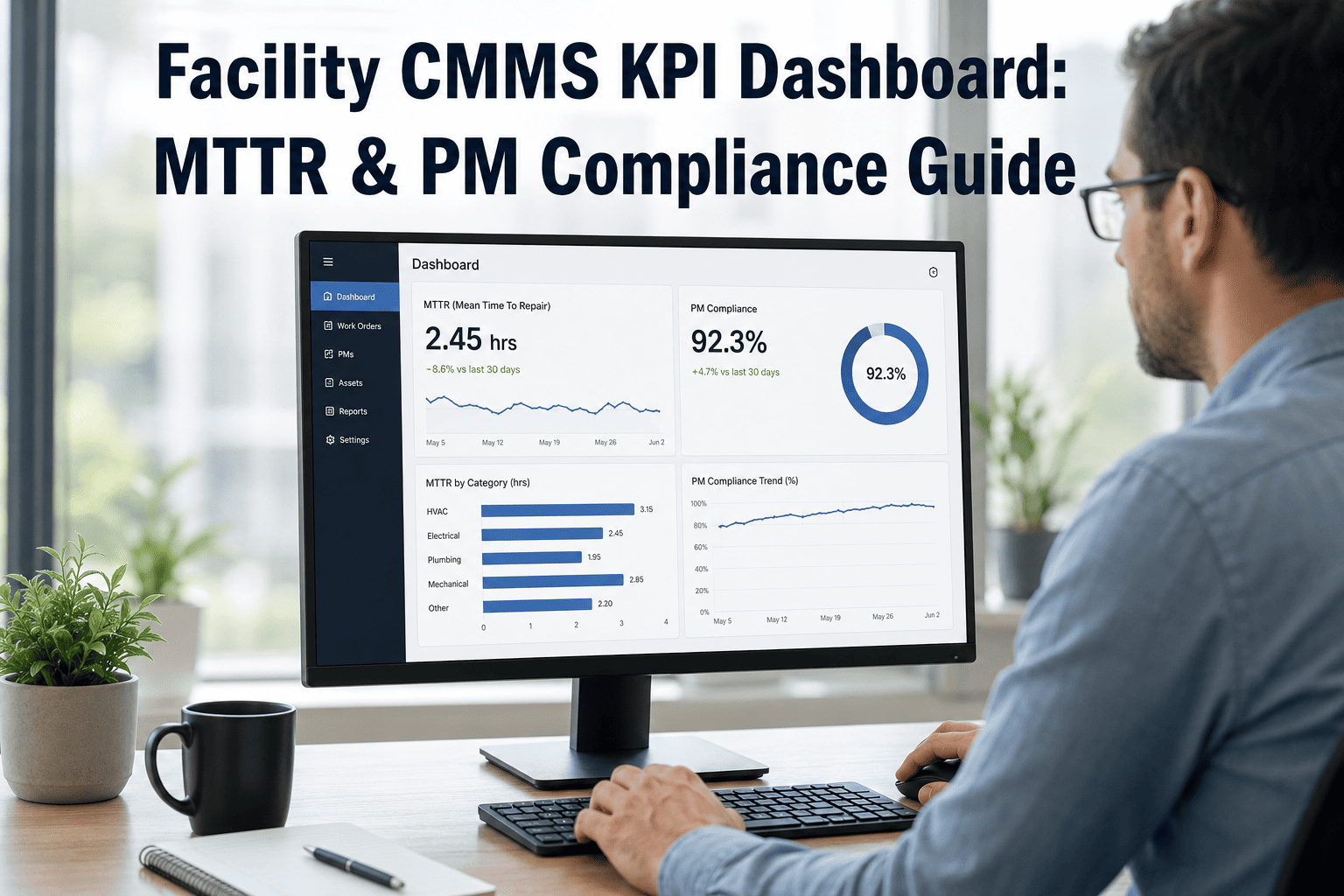facility-cmms-kpi-dashboard-mttr-pm-compliance-guide