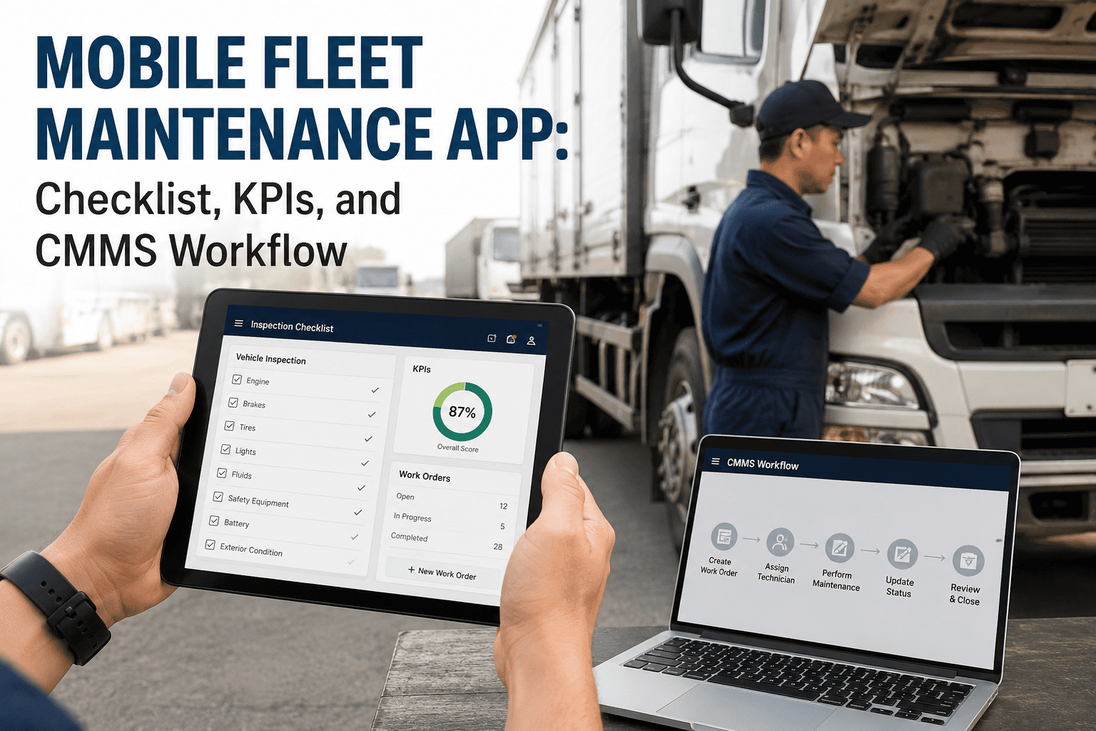 mobile-fleet-maintenance-app-checklist-kpis-and-cmms-workflow