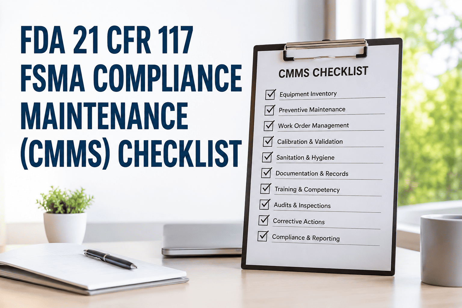fda-21-cfr-117-fsma-compliance-maintenance-cmms-checklist