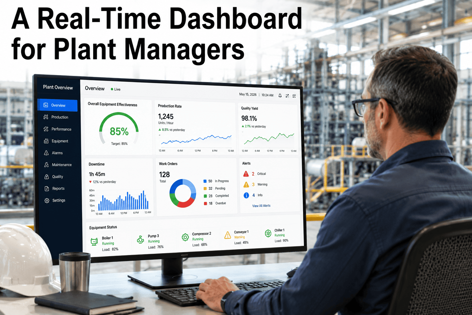 food-plant-real-time-asset-performance-dashboard-cmms