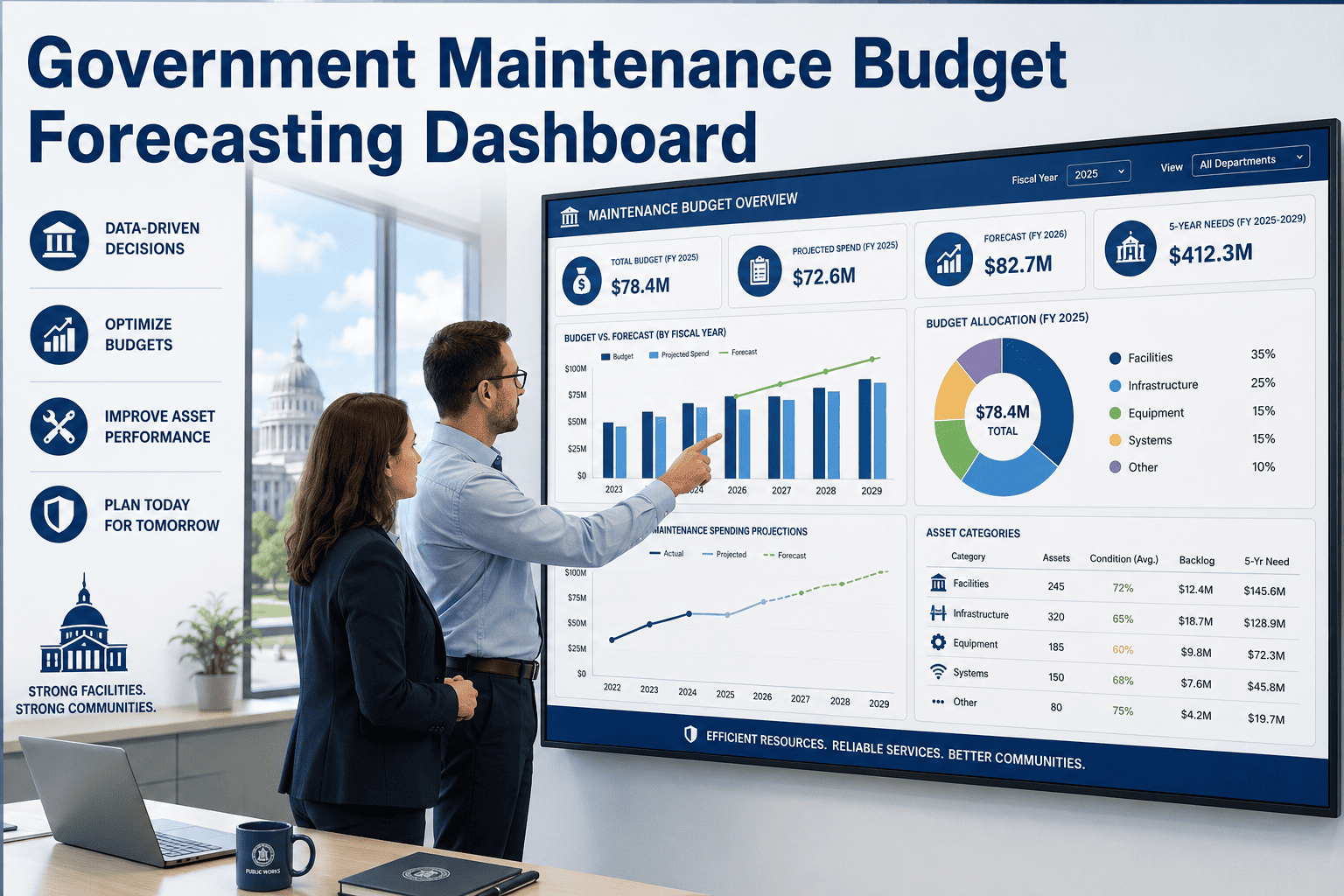 government-maintenance-budget-forecasting-dashboard