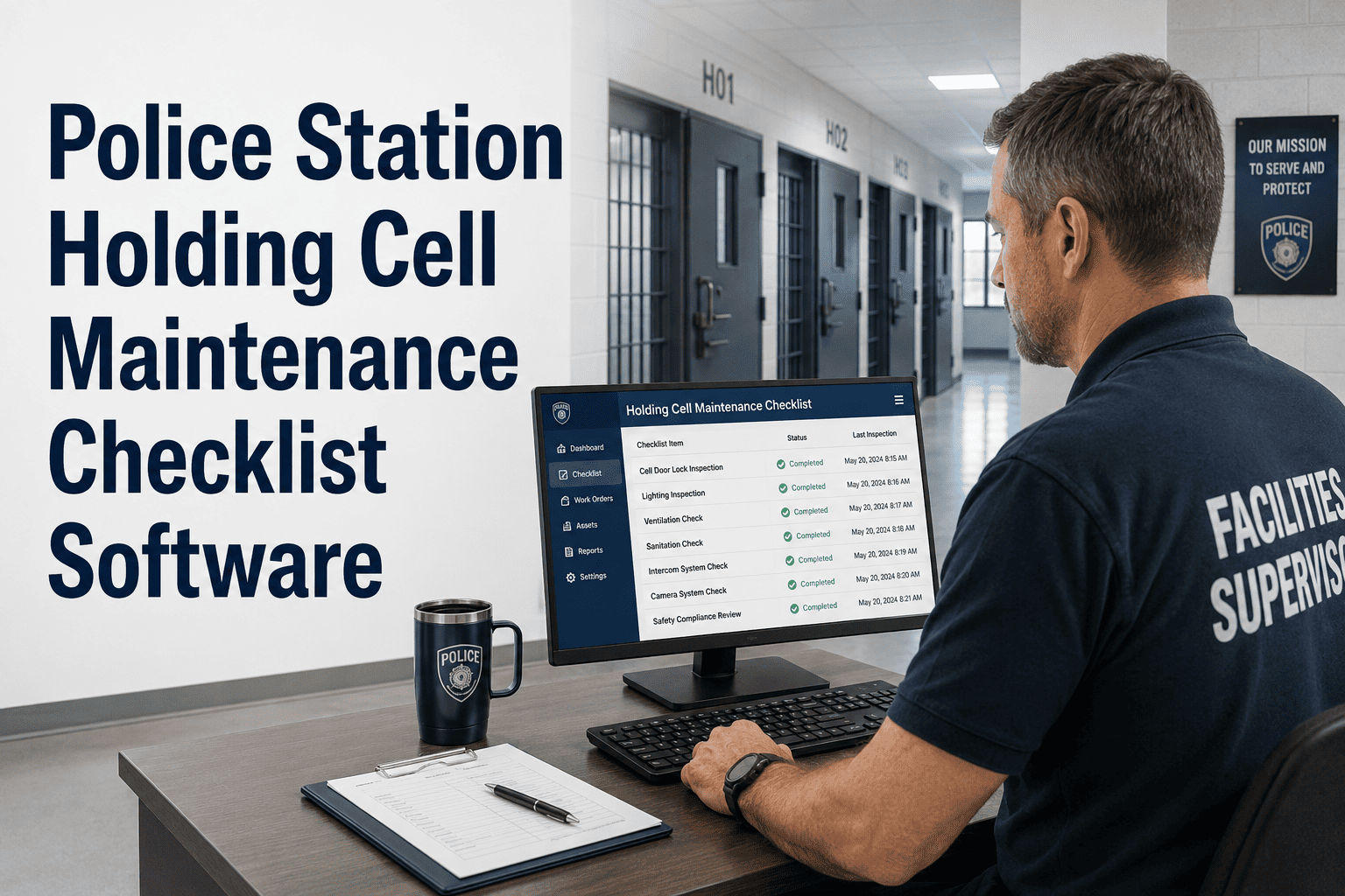 police-station-holding-cell-maintenance-checklist-software