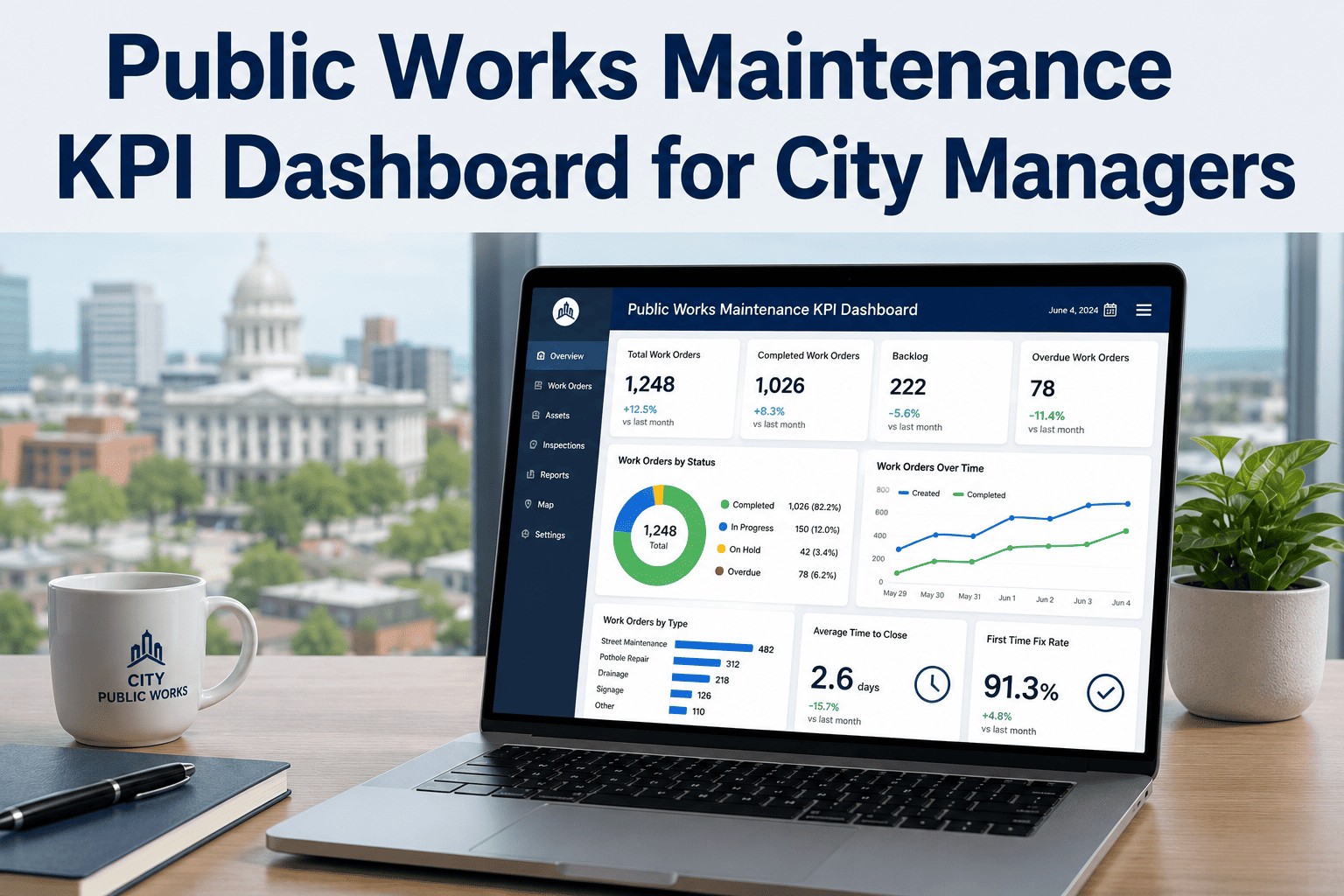 public-works-maintenance-kpi-dashboard-for-city-managers