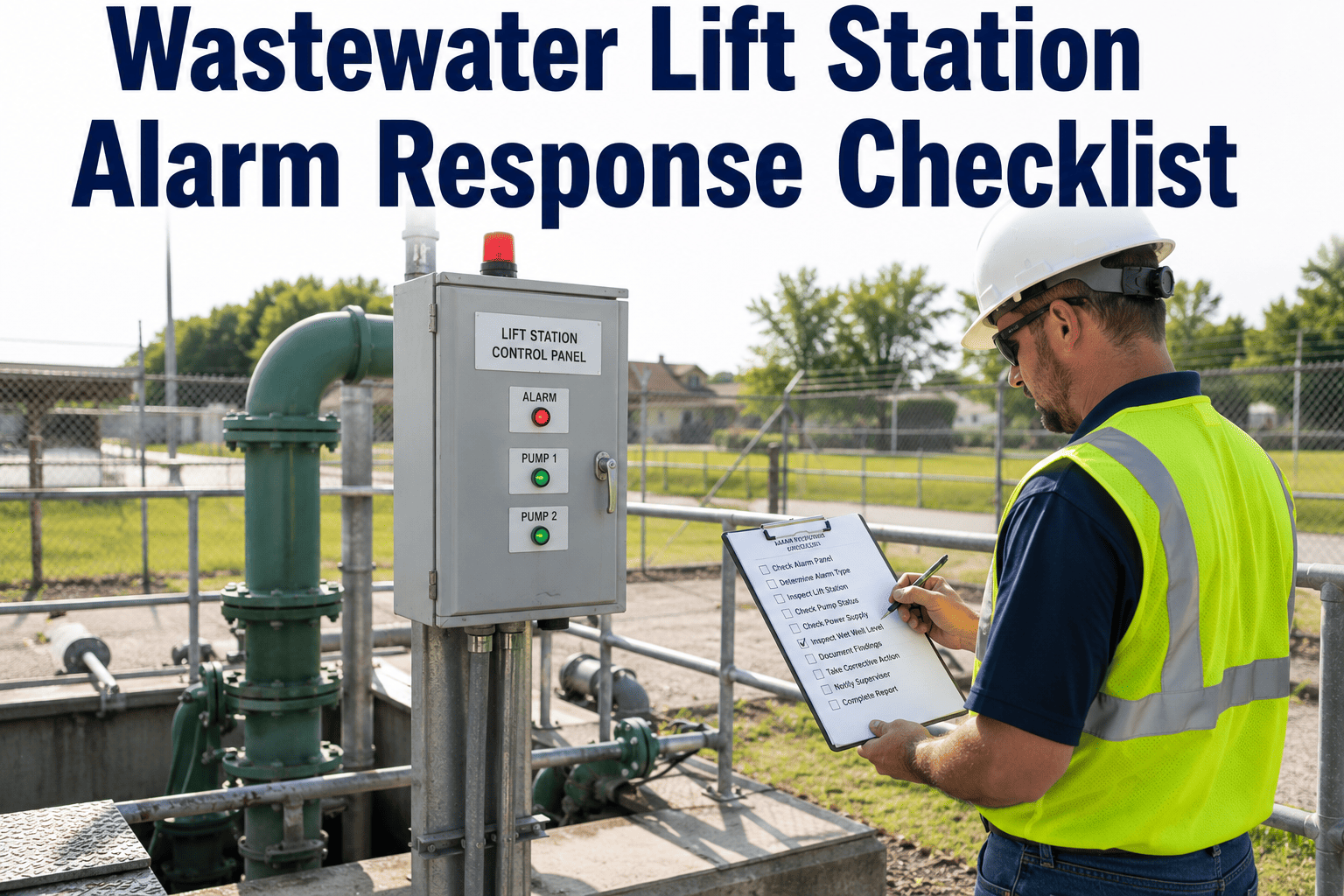 wastewater-lift-station-alarm-response-checklist
