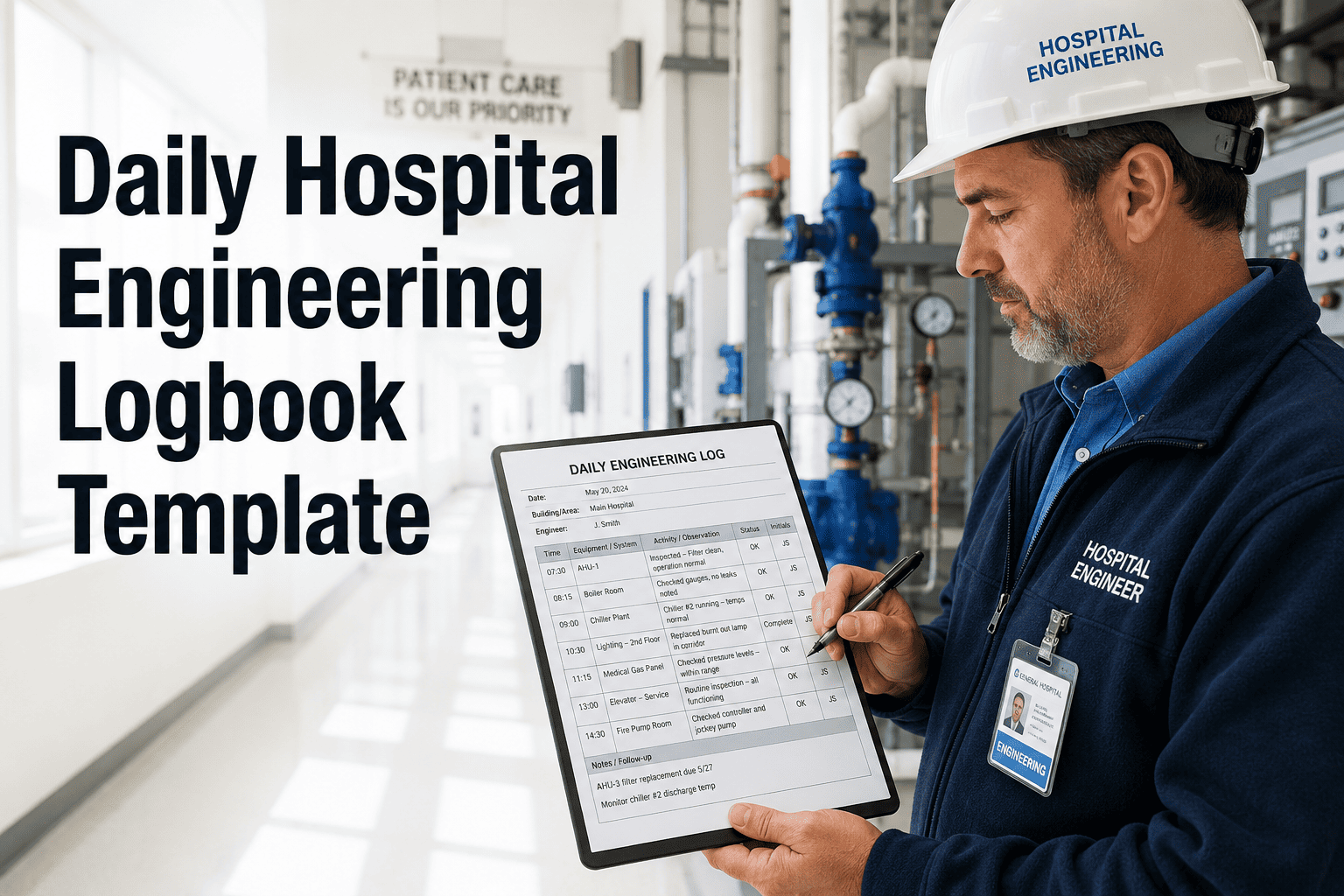 daily-hospital-engineering-logbook-template