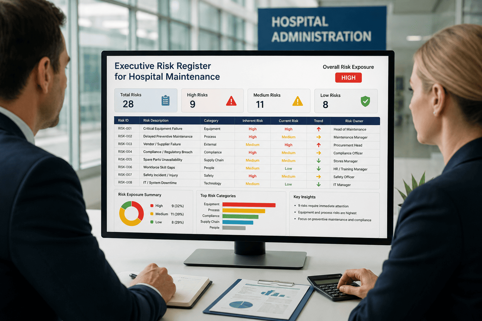 executive-risk-register-for-hospital-maintenance