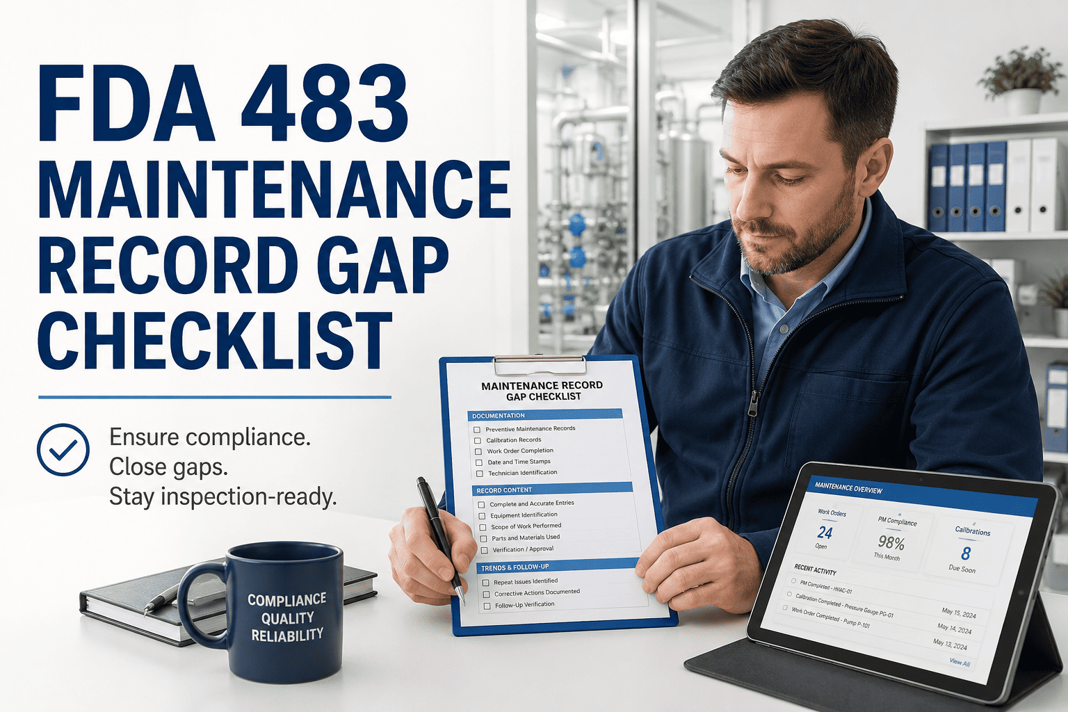 fda-483-maintenance-record-gap-checklist