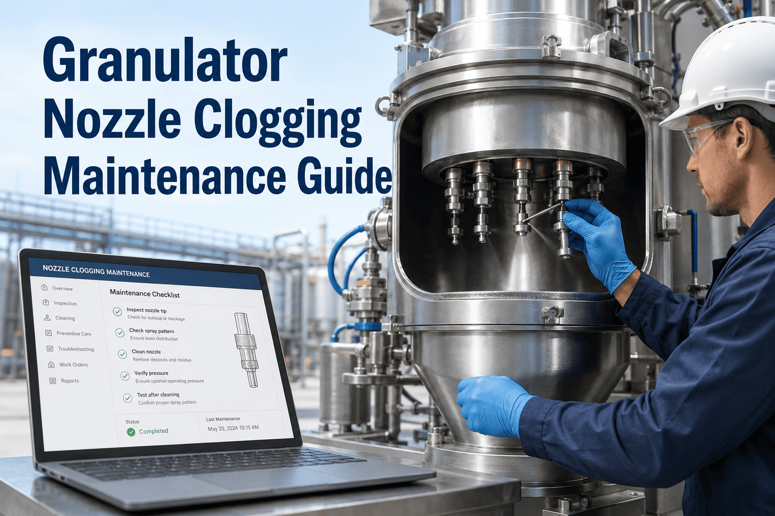 granulator-nozzle-clogging-maintenance