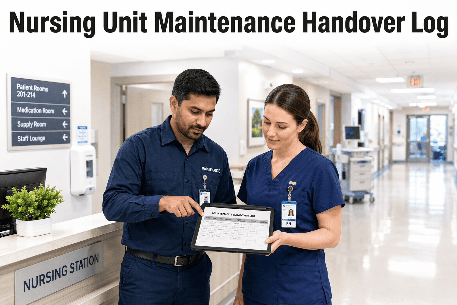 nursing-unit-maintenance-handover-log