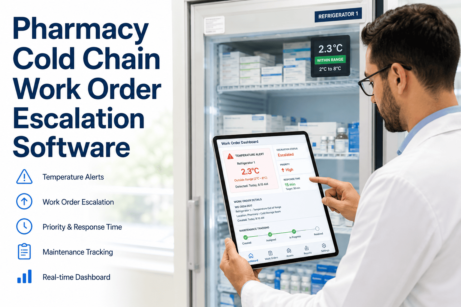 pharmacy-cold-chain-work-order-escalation-software