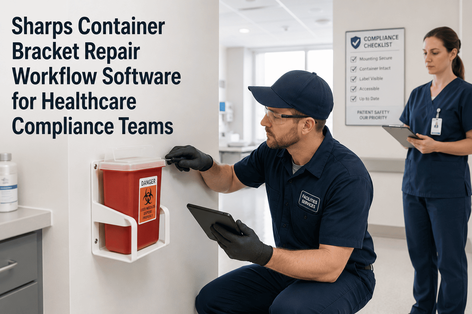 sharps-container-bracket-repair-workflow-software-for-healthcare-compliance-teams