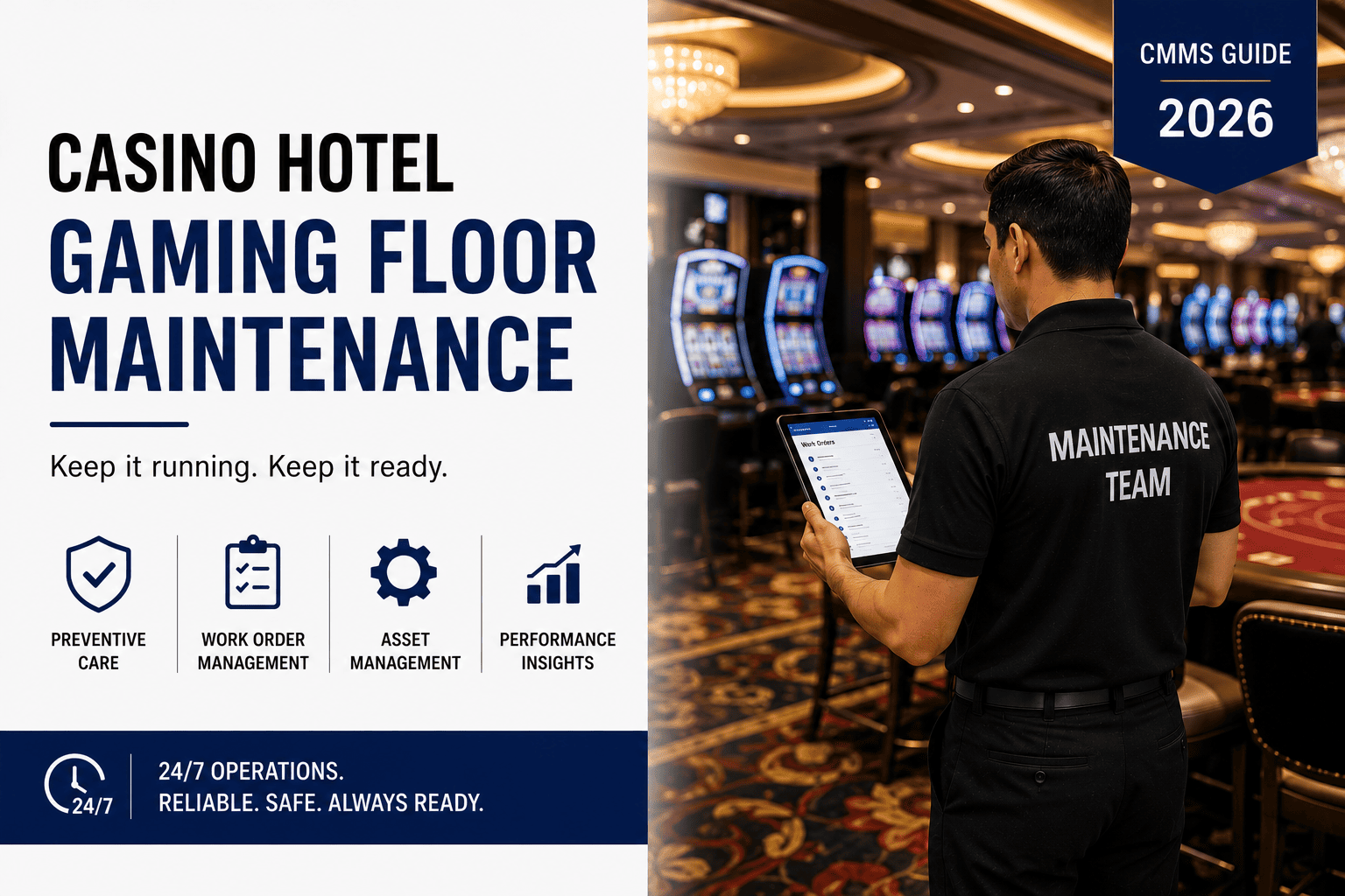 casino-hotel-gaming-floor-maintenance-cmms-guide-2026