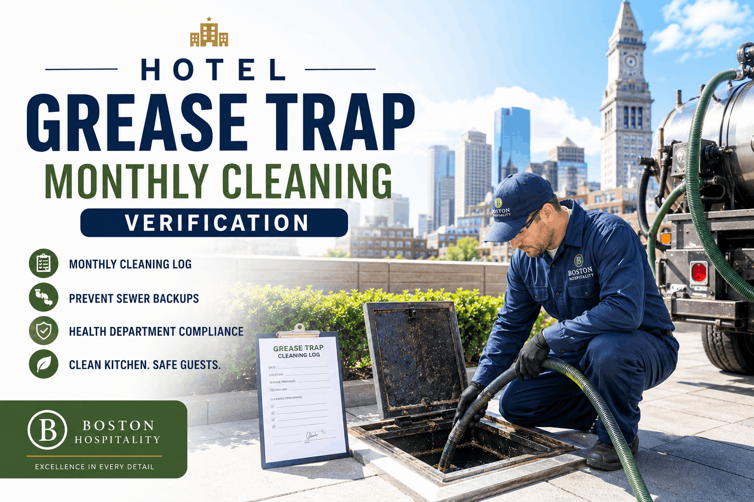 hotel-grease-trap-monthly-cleaning-verification