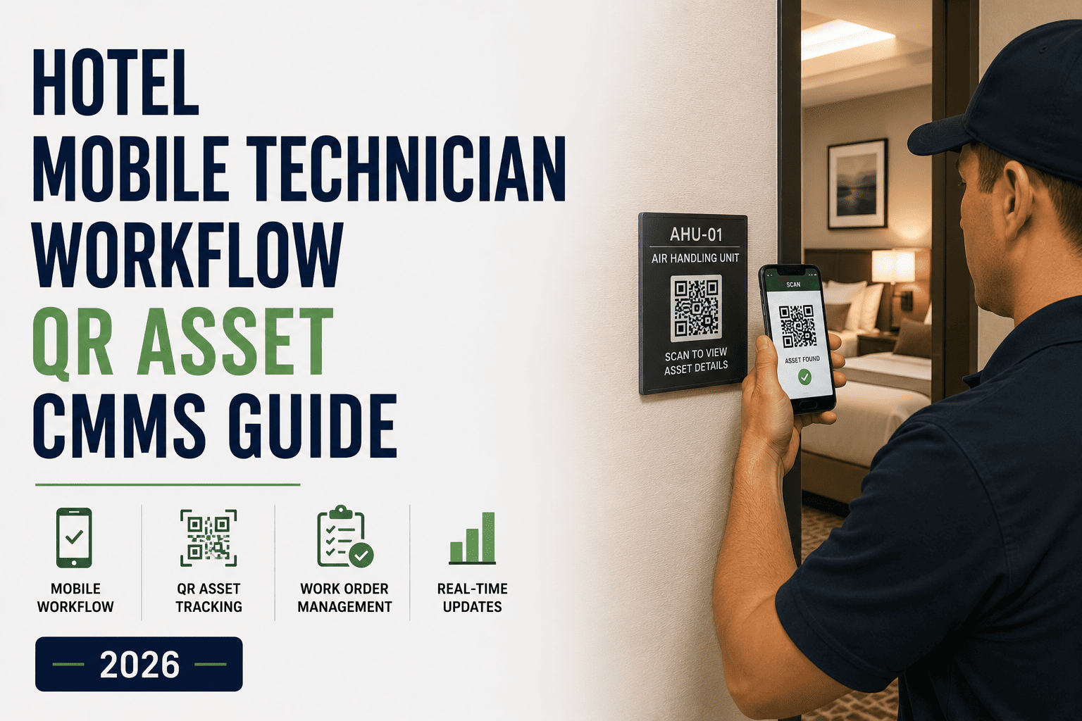hotel-mobile-technician-workflow-qr-asset-cmms-guide