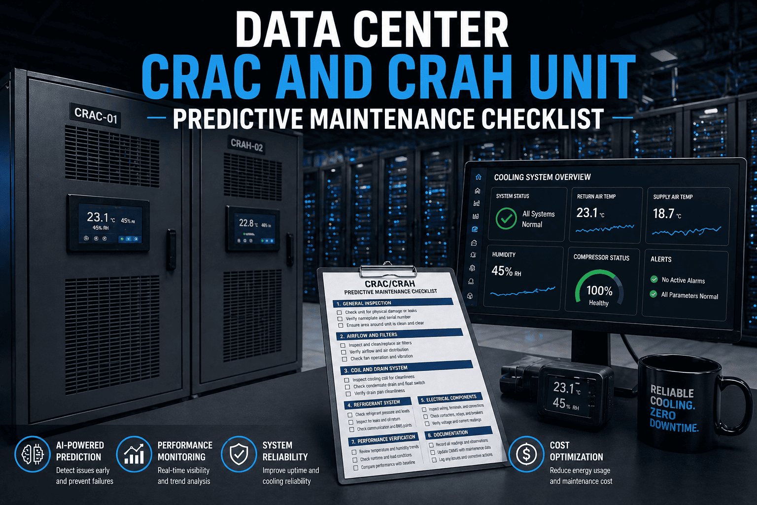 data-center-crac-crah-predictive-maintenance-checklist
