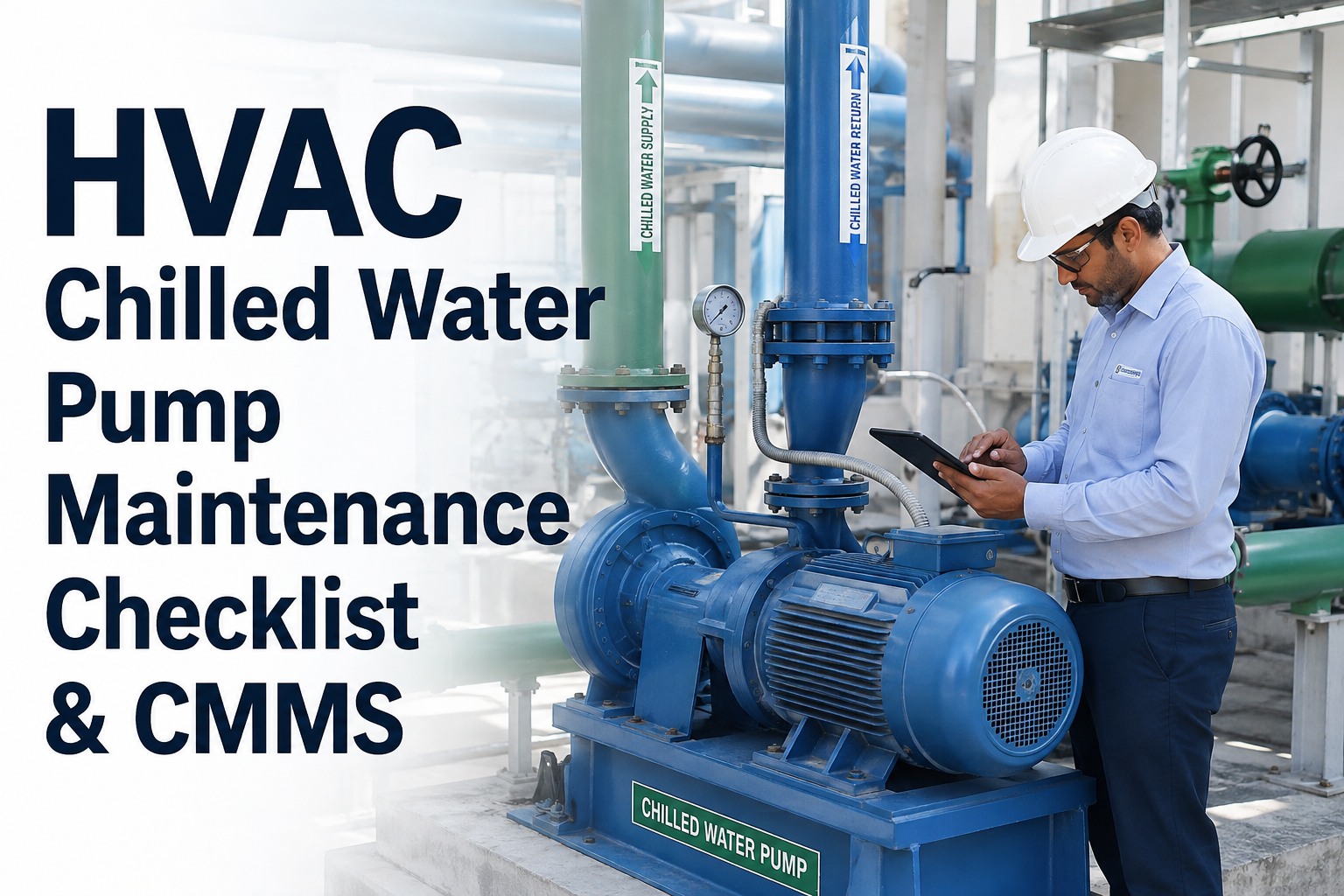 hvac-chilled-water-pump-maintenance-checklist-cmms