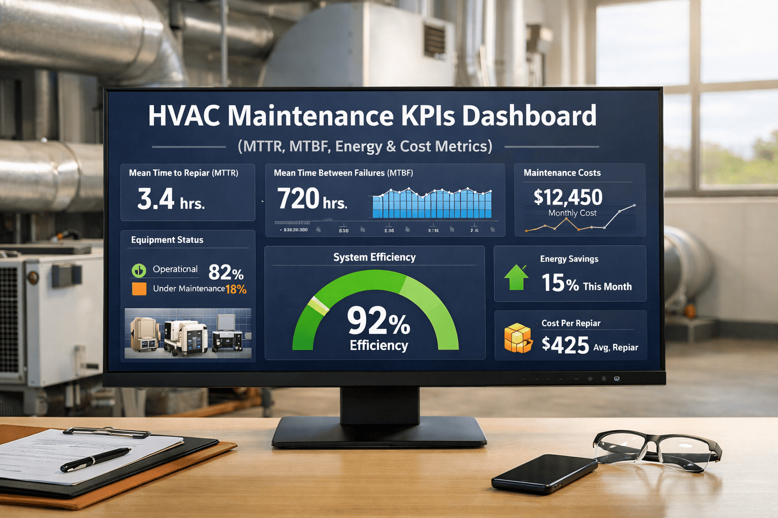 hvac-maintenance-kpis-dashboard-mttr-mtbf-energy
