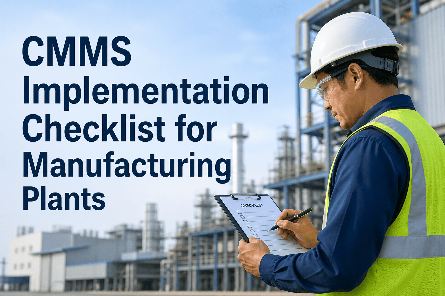 cmms-implementation-checklist-manufacturing-plant