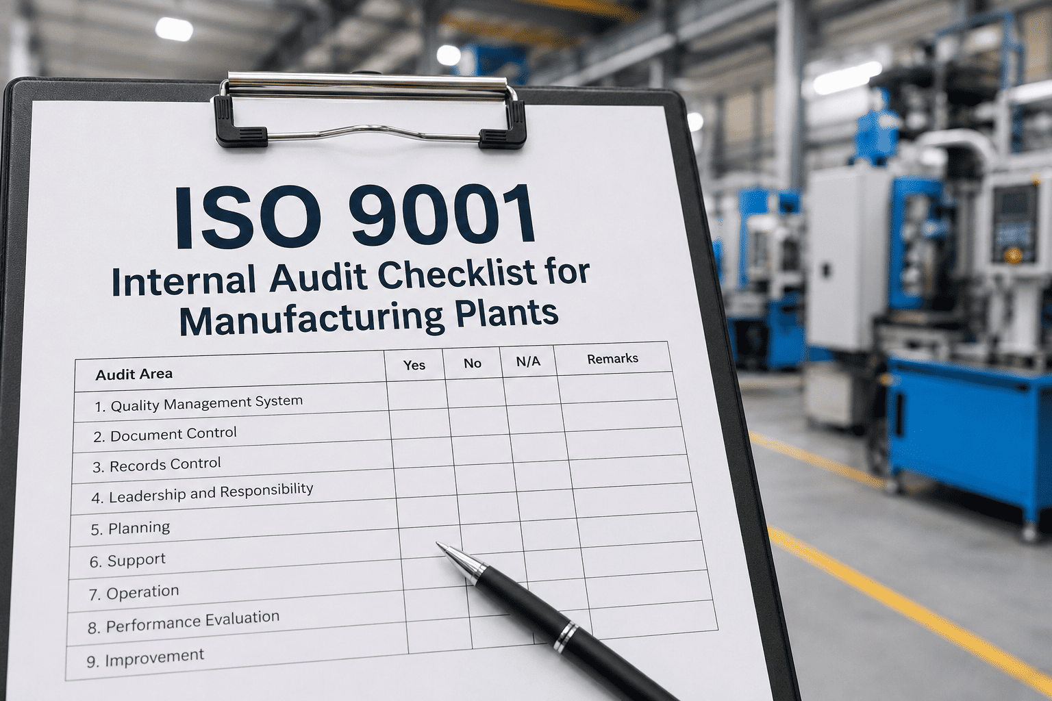iso-9001-internal-audit-checklist-manufacturing
