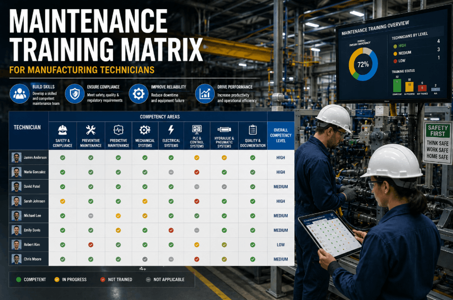 maintenance-training-matrix-for-manufacturing-technicians