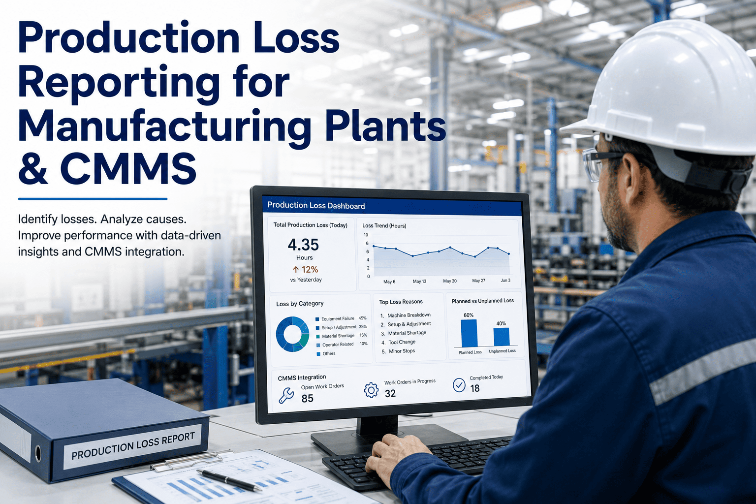 production-loss-reporting-manufacturing-cmms-guide