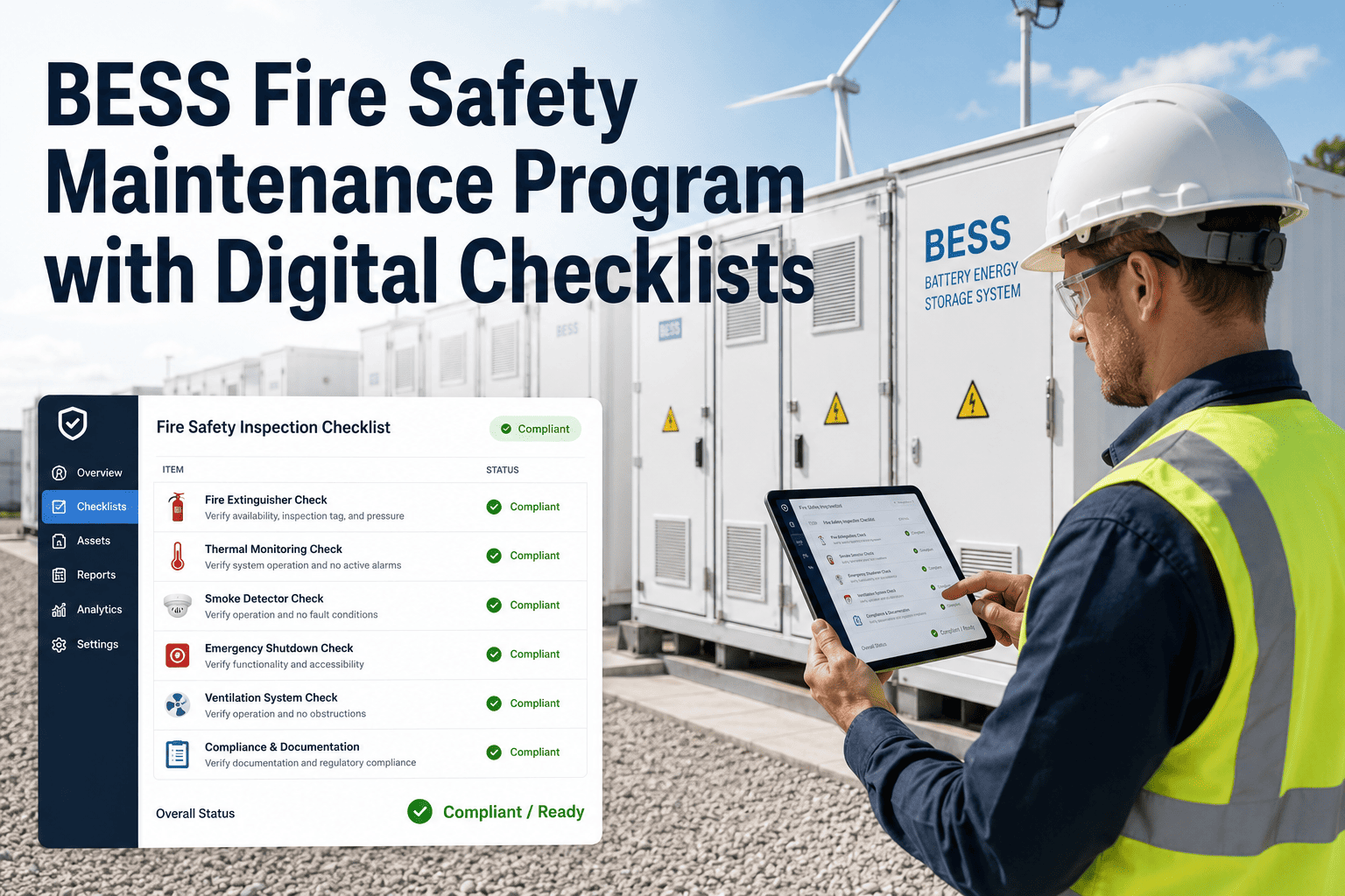 bess-fire-safety-maintenance-program-with-digital-checklists