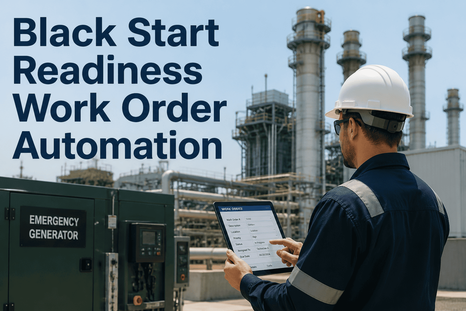 black-start-readiness-work-order-automation
