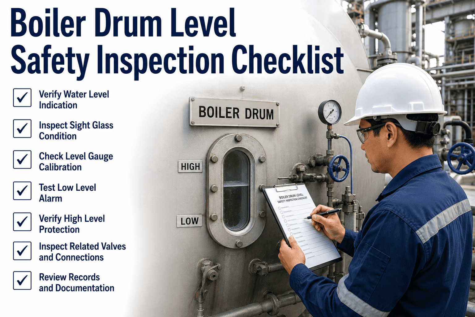 boiler-drum-level-safety-inspection-checklist