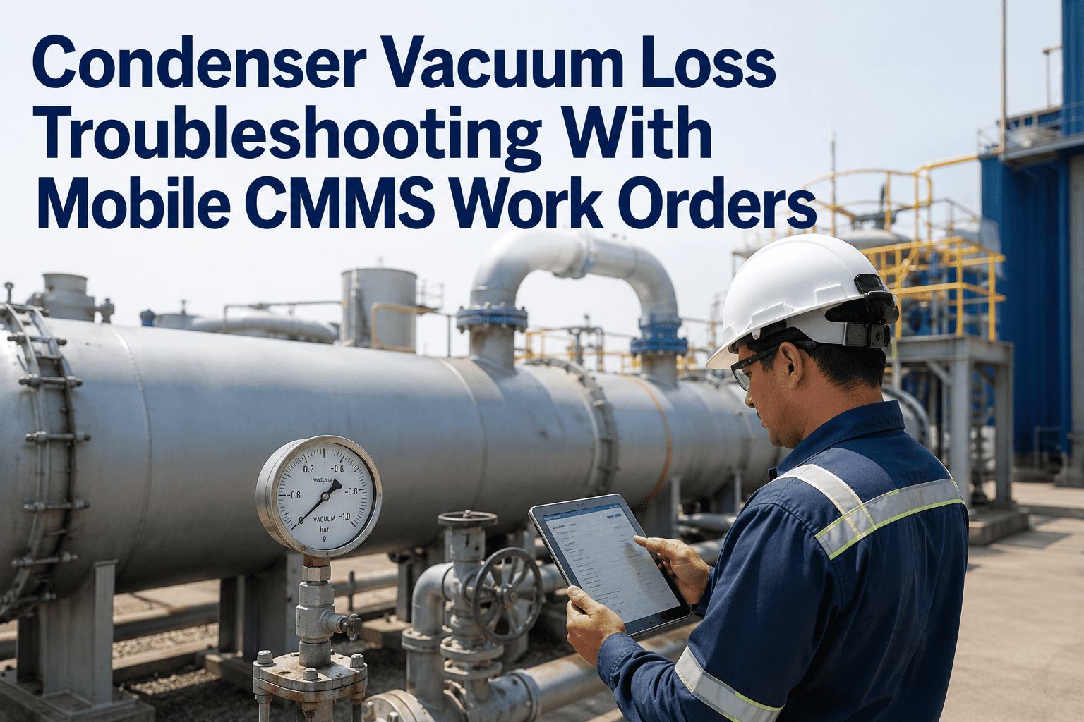 condenser-vacuum-loss-troubleshooting-with-mobile-cmms-work-orders