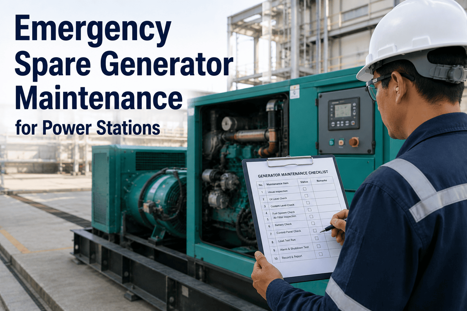 emergency-spare-generator-maintenance-power-stations