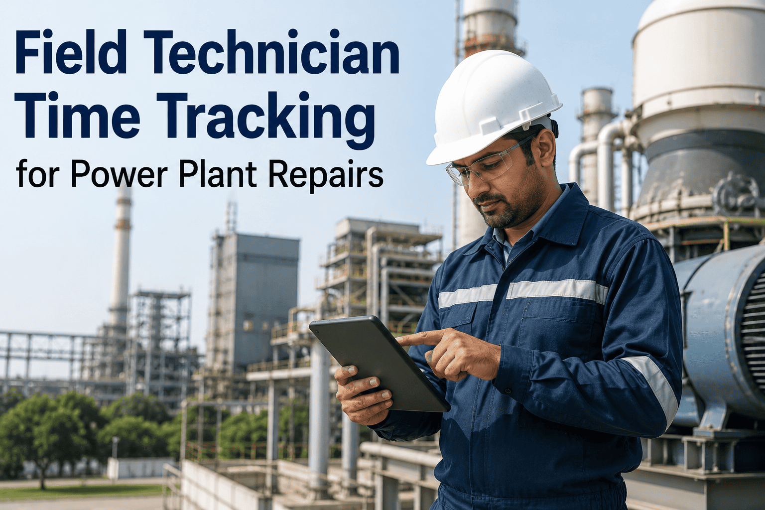 field-technician-time-tracking-for-power-plant-repairs