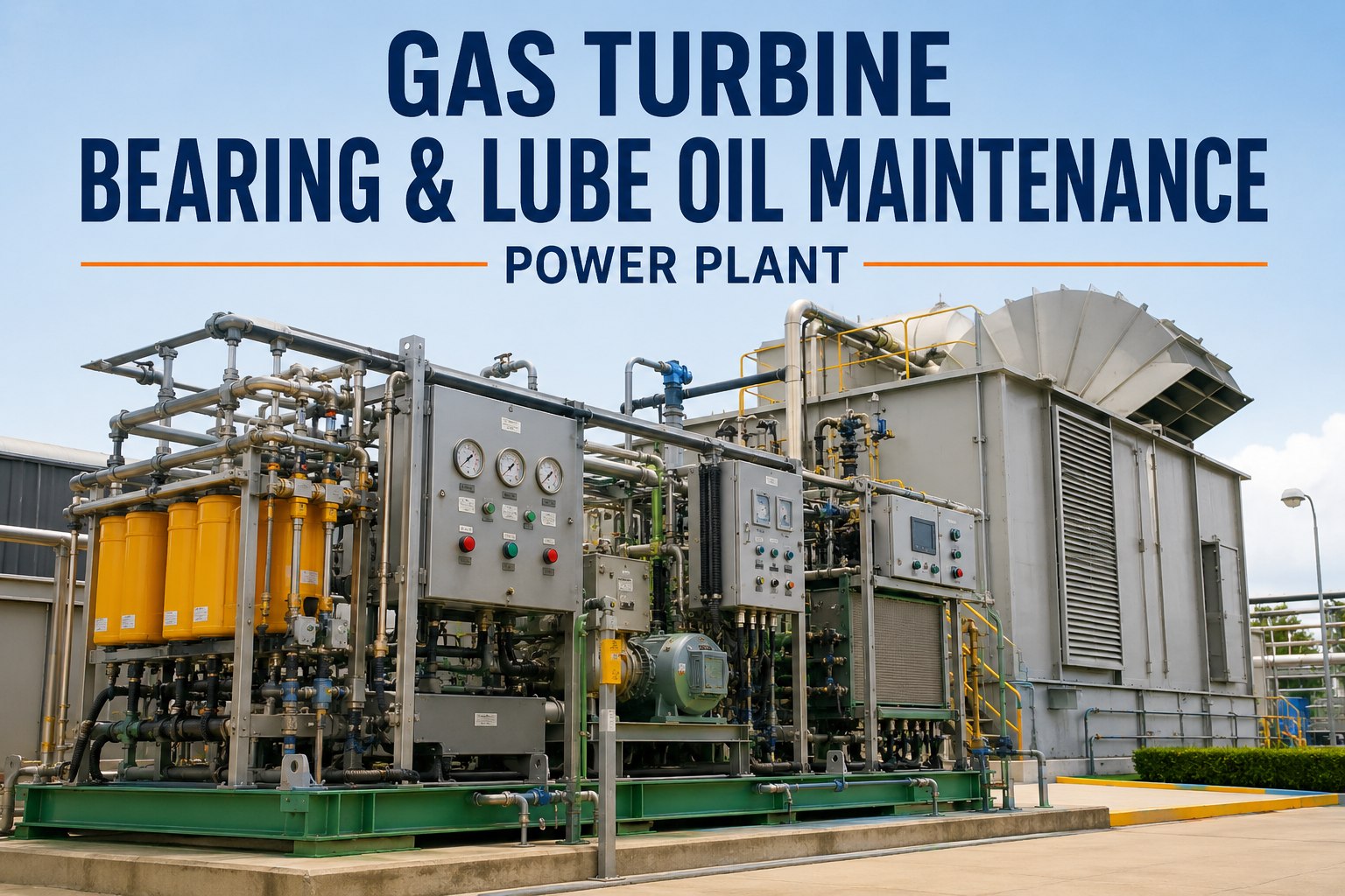 gas-turbine-bearing-lube-oil-maintenance-power-plant