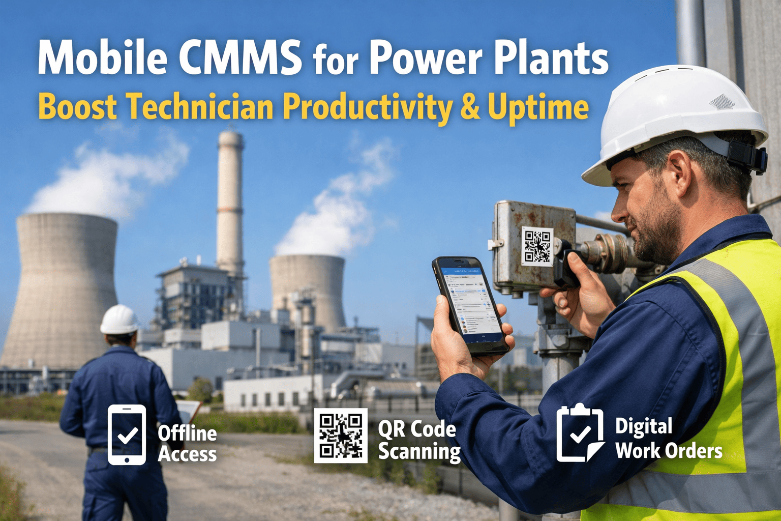 mobile-cmms-power-plants-technician-productivity