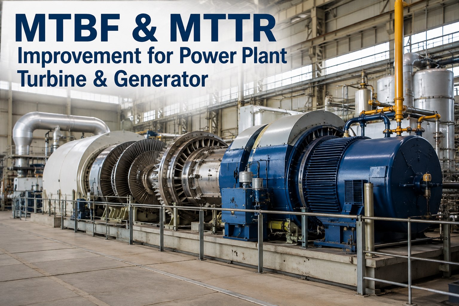 mtbf-mttr-improvement-power-plant-turbine-generator
