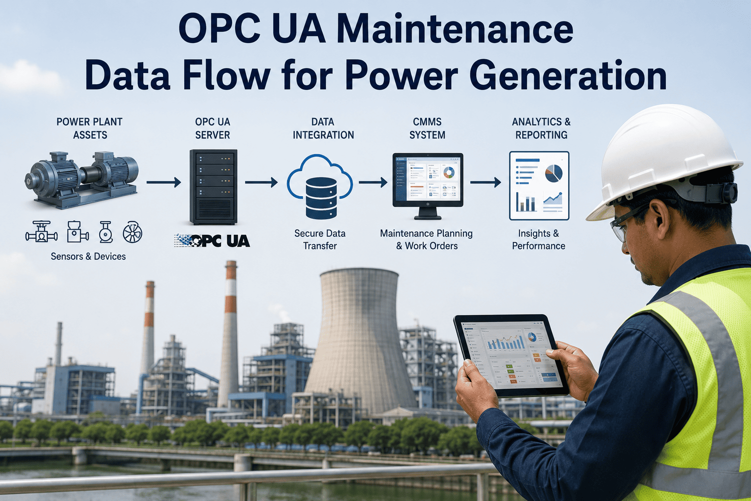 opc-ua-maintenance-data-flow-for-power-generation