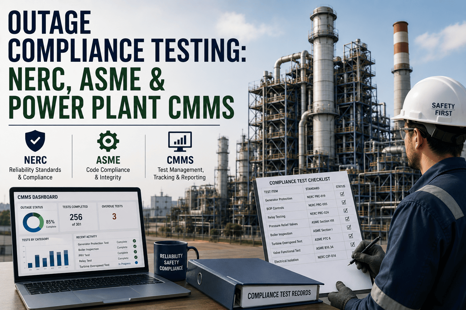 outage-compliance-testing-nerc-asme-power-plant-cmms