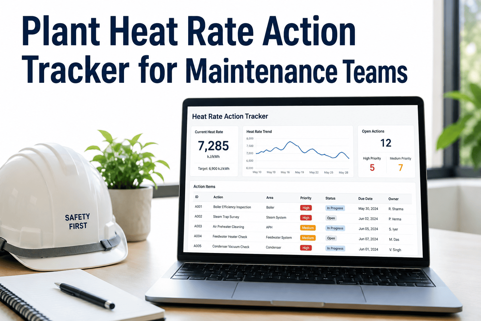 plant-heat-rate-action-tracker-maintenance-teams