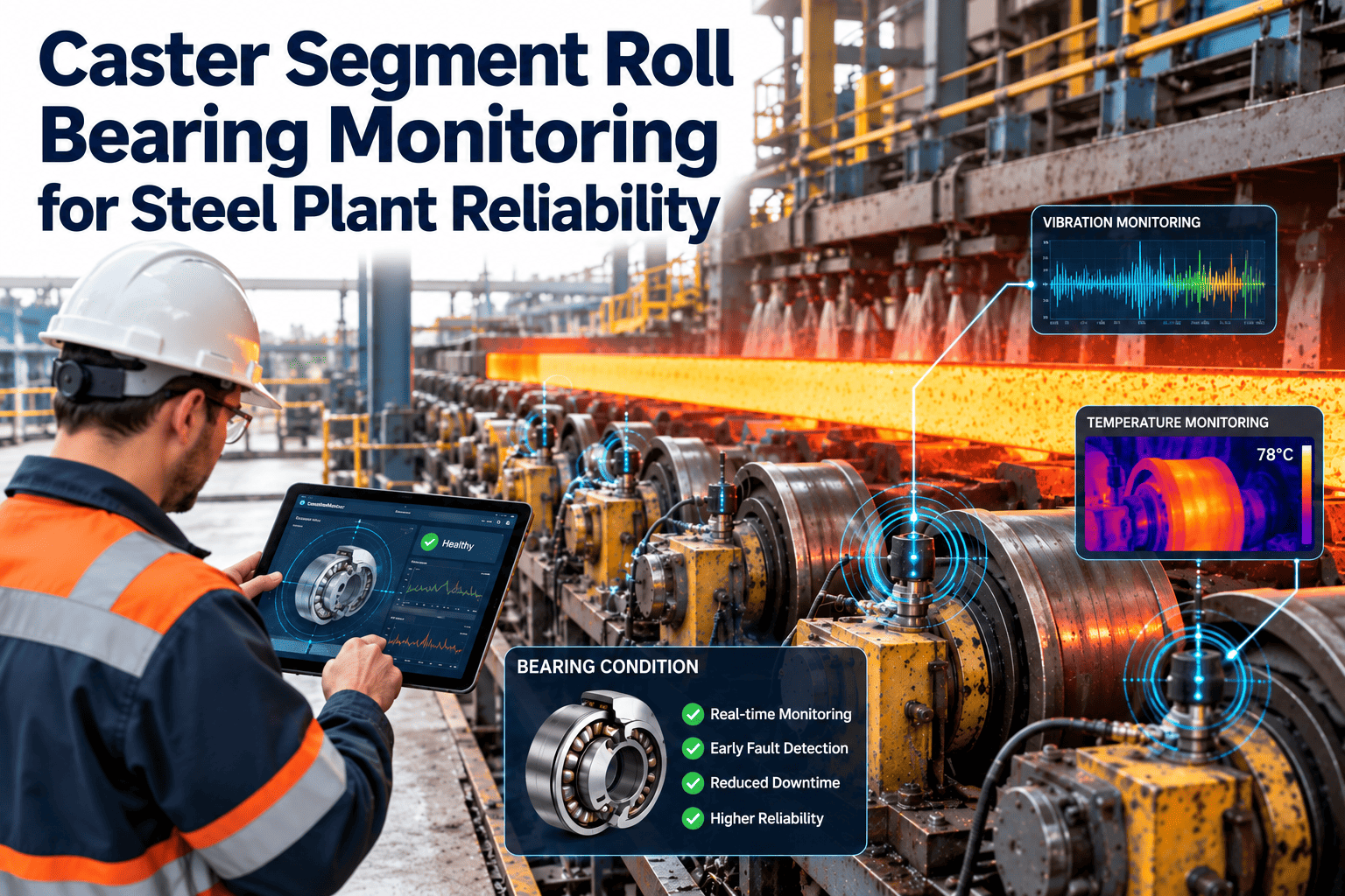 caster-segment-roll-bearing-monitoring-steel-plant-reliability