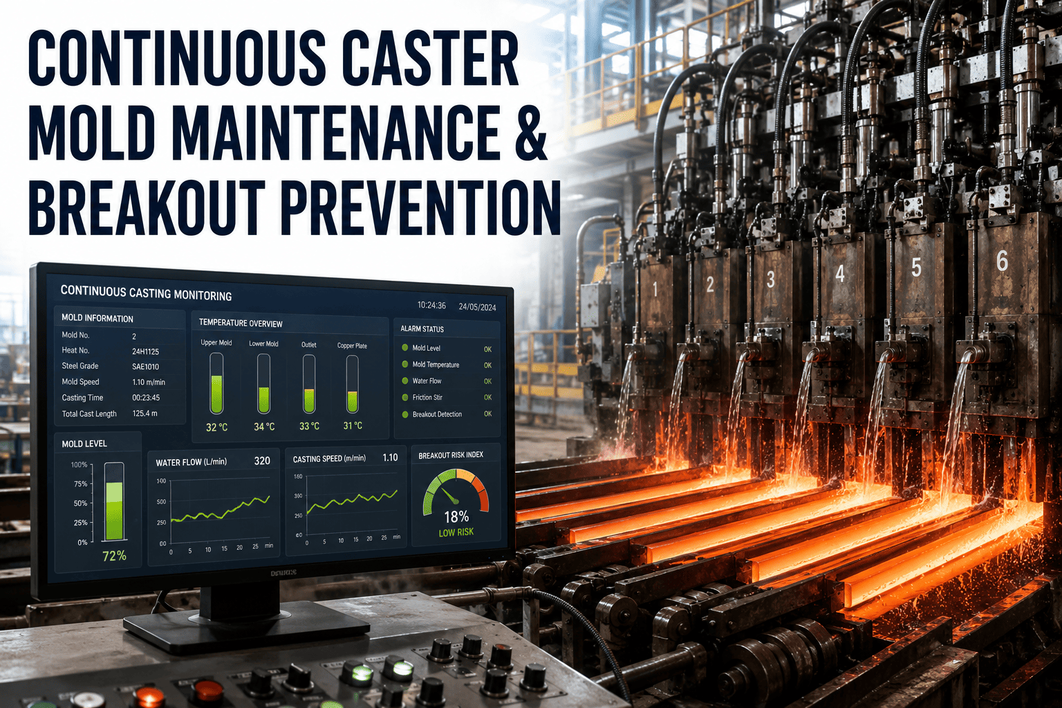 continuous-caster-mold-maintenance-breakout-prevention