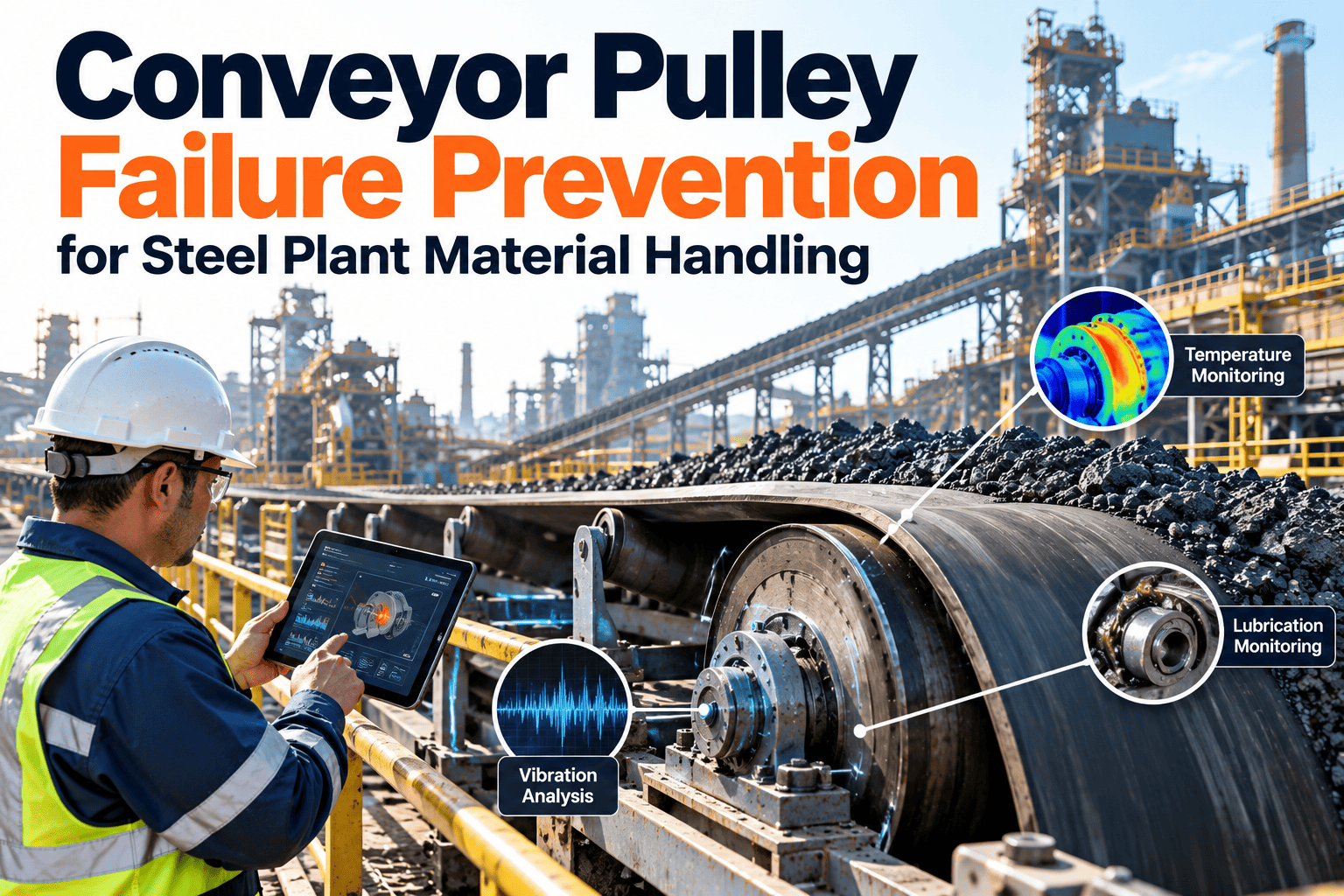 conveyor-pulley-failure-prevention-steel-plant-material-handling