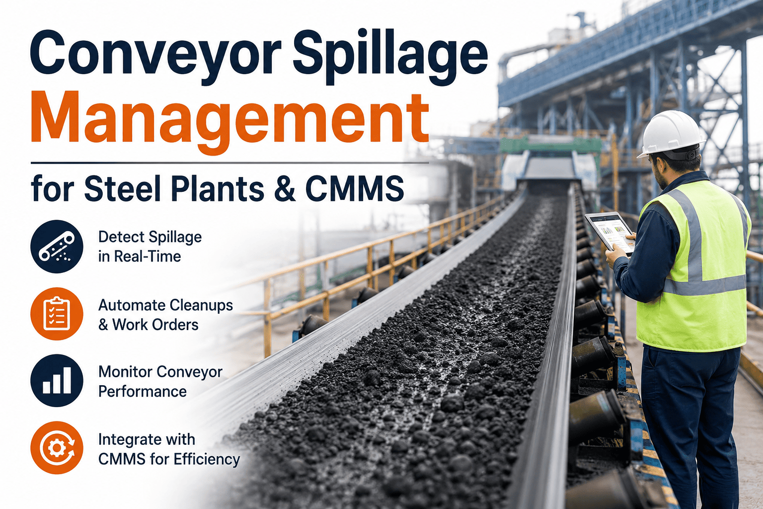 conveyor-spillage-management-steel-plant-cmms