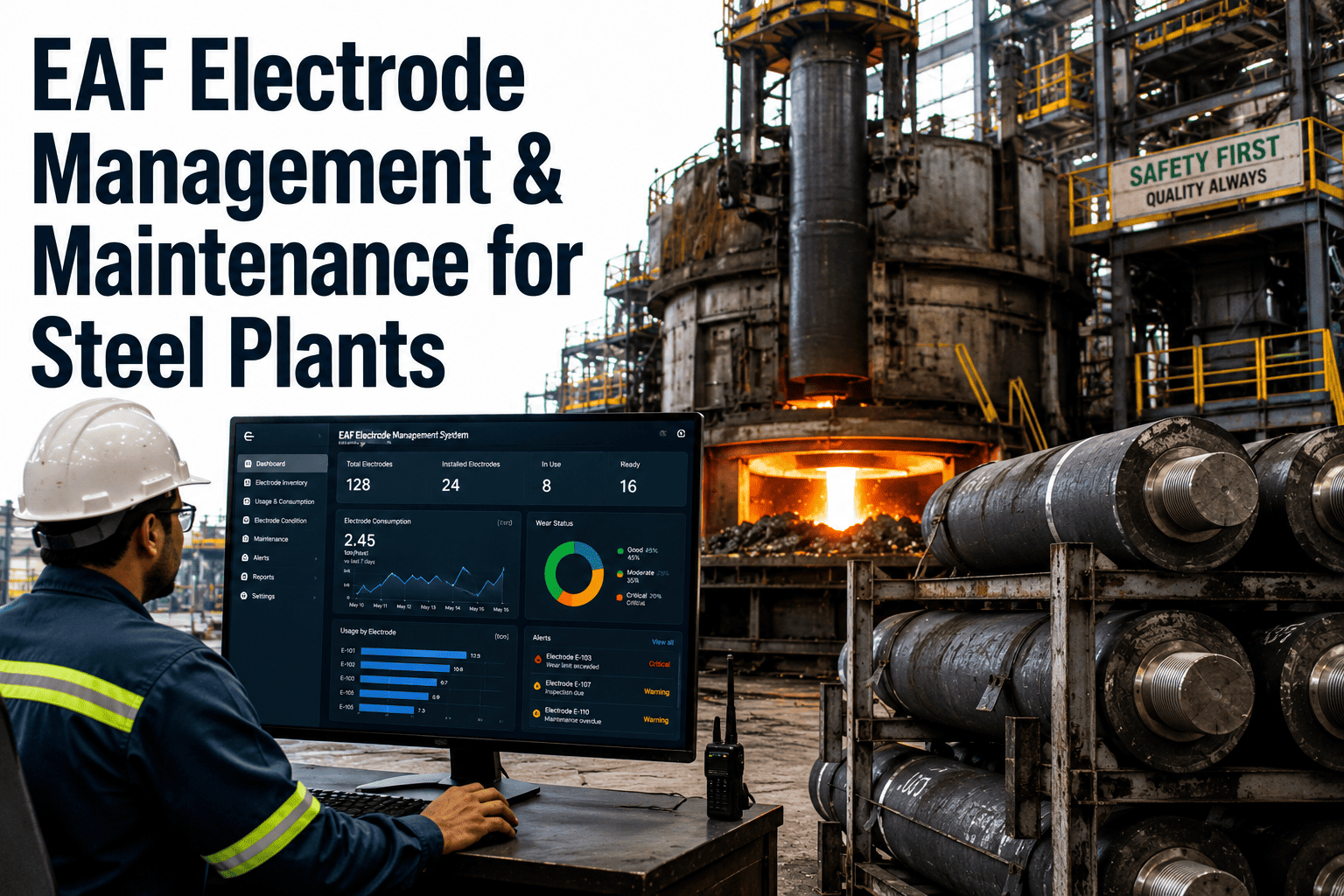 eaf-electrode-management-maintenance-steel-plant-cmms
