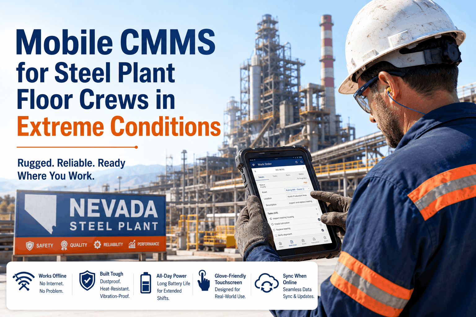 mobile-cmms-for-steel-plant-floor-crews-in-extreme-conditions